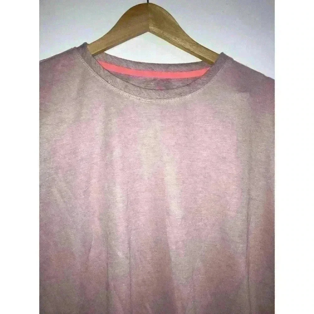 Refinery29 Double Knit High Low Pullover Pink Oversized Sweatshirt Size S — image 4 of 8
